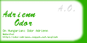 adrienn odor business card